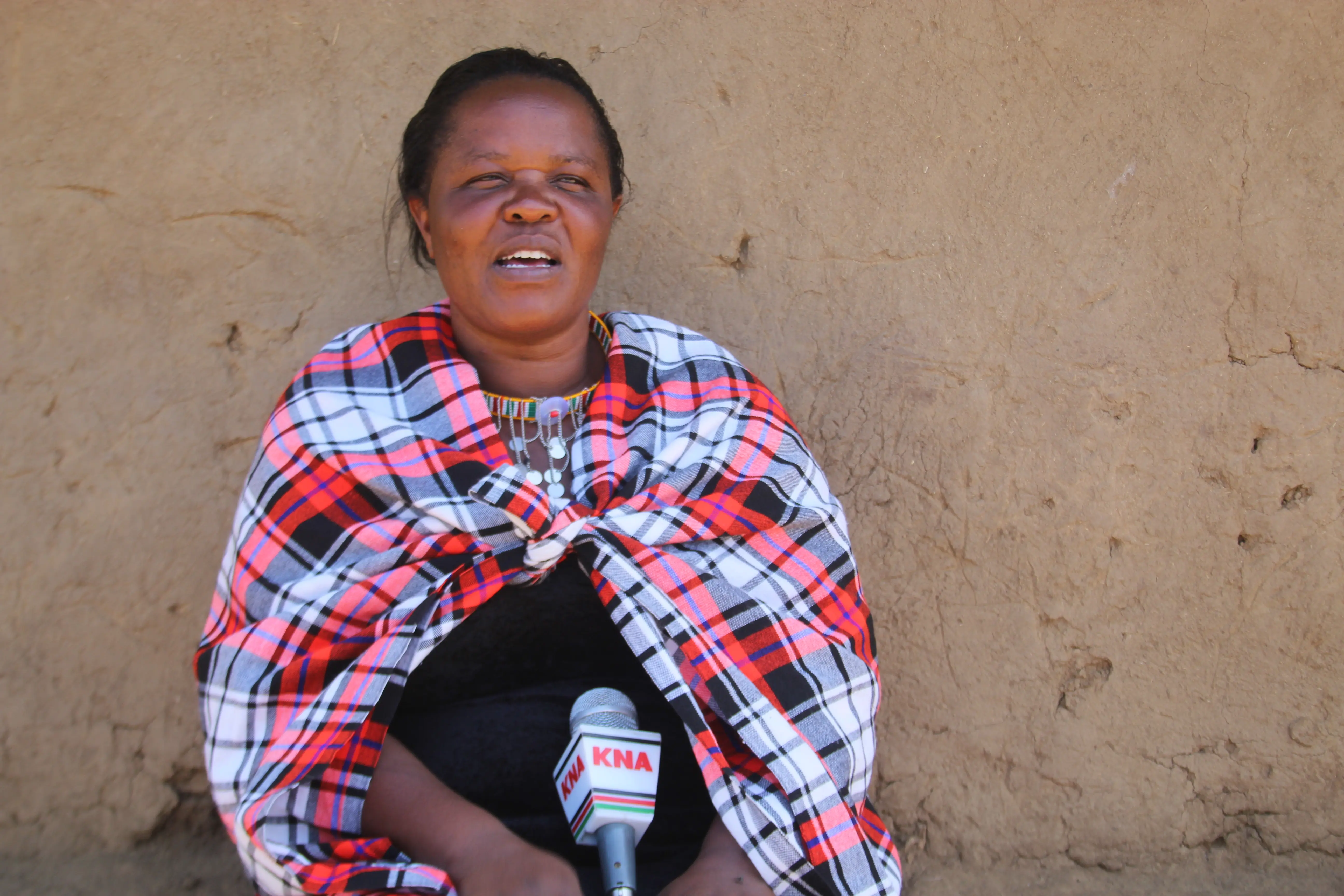 Annet at her home in Ongata Naado area, Narok County